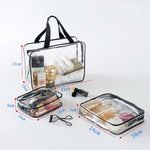 Borse in PVC trasparente Organizzatore da viaggio Borsa per trucco trasparente Borsa per il lavaggio