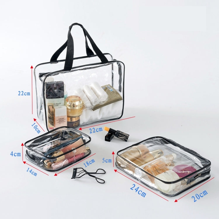 Borse in PVC trasparente Organizzatore da viaggio Borsa per trucco trasparente Borsa per il lavaggio