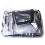 Borse in PVC trasparente Organizzatore da viaggio Borsa per trucco trasparente Borsa per il lavaggio