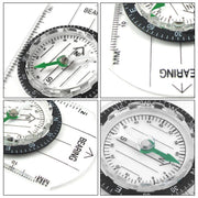 Mini bussola professionale scala mappa righello attrezzatura multifunzionale escursionismo all'aperto campeggio sopravvivenza, Mini