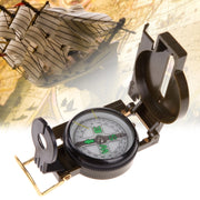 Bussola portatile pieghevole verde militare con lente multifunzione, mini strumento per arrampicata all'aperto, Army Green