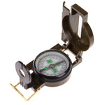 Bussola portatile pieghevole verde militare con lente multifunzione, mini strumento per arrampicata all'aperto, Army Green
