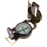 Bussola portatile pieghevole verde militare con lente multifunzione, mini strumento per arrampicata all'aperto, Army Green