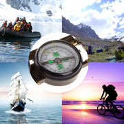 Bussola portatile pieghevole verde militare con lente multifunzione, mini strumento per arrampicata all'aperto, Army Green