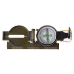 Bussola portatile pieghevole verde militare con lente multifunzione, mini strumento per arrampicata all'aperto, Army Green