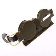 Bussola portatile pieghevole verde militare con lente multifunzione, mini strumento per arrampicata all'aperto, Army Green