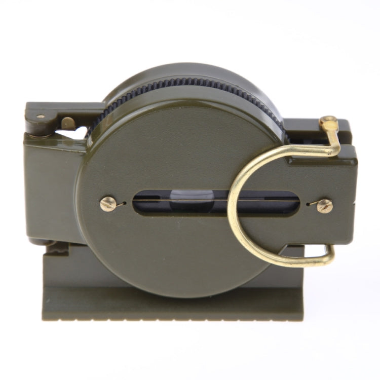 Bussola portatile pieghevole verde militare con lente multifunzione, mini strumento per arrampicata all'aperto, Army Green