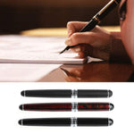 X750 Penna stilografica in acciaio inossidabile per cancelleria Penne a inchiostro con pennino medio Regalo per la scuola, 0.5mm, 1.1mm