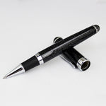 X750 Penna stilografica in acciaio inossidabile per cancelleria Penne a inchiostro con pennino medio Regalo per la scuola, 0.5mm, 1.1mm