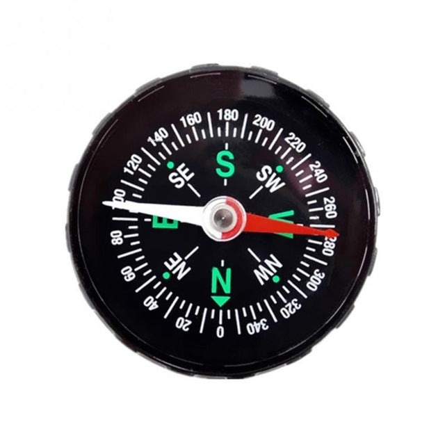 Mini bussola precisa portatile da 10 pezzi Guida pratica per l'escursionismo in campeggio Bussola con design a pulsante di sopravvivenza per navigazione a nord, 45mm