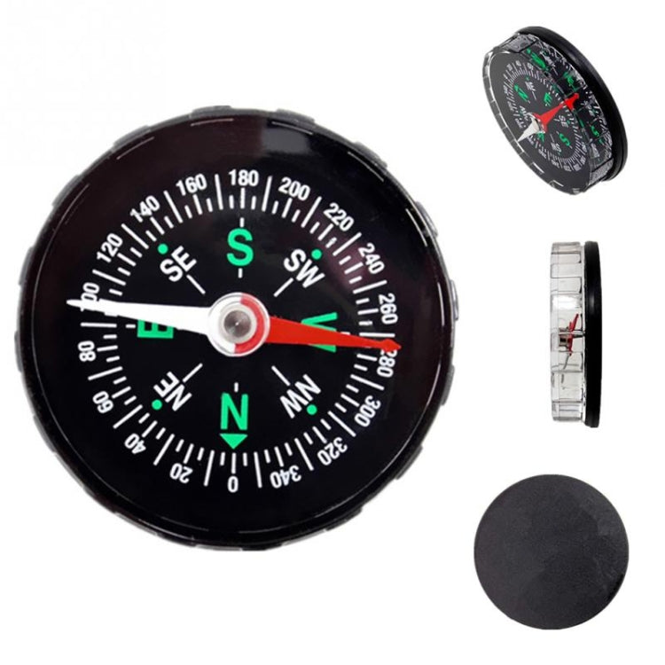 Mini bussola precisa portatile da 10 pezzi Guida pratica per l'escursionismo in campeggio Bussola con design a pulsante di sopravvivenza per navigazione a nord, 45mm