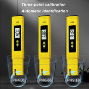 Penna per test PH portatile ad alta precisione Misuratore di acidità PH Strumento per il rilevamento della qualità dell'acqua PH