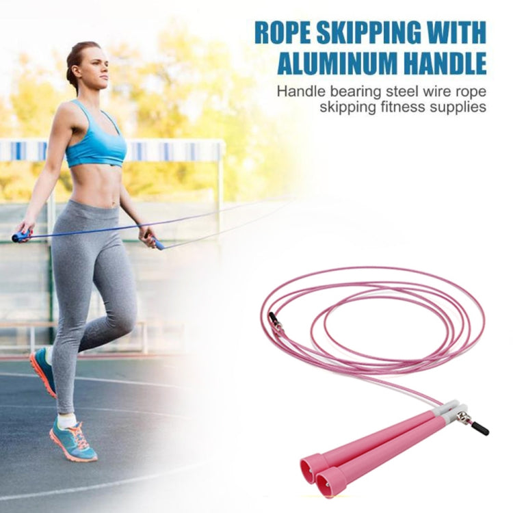 Corda per saltare fitness regolabile per saltare in filo d'acciaio, lunghezza: 3 m, Steel Wire Jump Rope (Megenta), Steel Wire Jump Rope (Black), Steel Wire Jump Rope (Blue), Steel Wire Jump Rope (Grey), Steel Wire Jump Rope (Green)                    ...