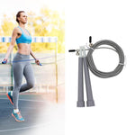 Corda per saltare fitness regolabile per saltare in filo d'acciaio, lunghezza: 3 m, Steel Wire Jump Rope (Megenta), Steel Wire Jump Rope (Black), Steel Wire Jump Rope (Blue), Steel Wire Jump Rope (Grey), Steel Wire Jump Rope (Green)                    ...