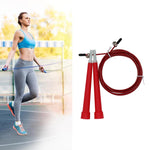 Corda per saltare fitness regolabile per saltare in filo d'acciaio, lunghezza: 3 m, Steel Wire Jump Rope (Megenta), Steel Wire Jump Rope (Black), Steel Wire Jump Rope (Blue), Steel Wire Jump Rope (Grey), Steel Wire Jump Rope (Green)                    ...