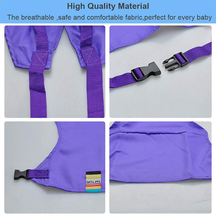 3PCS Sedia Sedile portatile Sedia da pranzo Sedia da pranzo Cintura di sicurezza Avvolgimento elasticizzato Sedia da alimentazione Imbracatura Sedile Booster