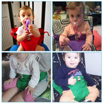 3PCS Sedia Sedile portatile Sedia da pranzo Sedia da pranzo Cintura di sicurezza Avvolgimento elasticizzato Sedia da alimentazione Imbracatura Sedile Booster