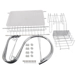 Scolapiatti da cucina a 2 livelli, scolapiatti, vassoio portaposate, Cultery Holder