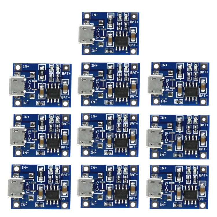 5 pezzi TP4056 modulo scheda di ricarica interfaccia micro USB microfono USB per batteria al litio 1A