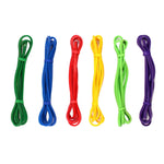 Attrezzatura per fitness yoga con fascia elastica di resistenza in lattice naturale, circonferenza: 2,08 m, consegna colore casuale, Latex Band