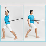 Attrezzatura per fitness yoga con fascia elastica di resistenza in lattice naturale, circonferenza: 2,08 m, consegna colore casuale, Latex Band