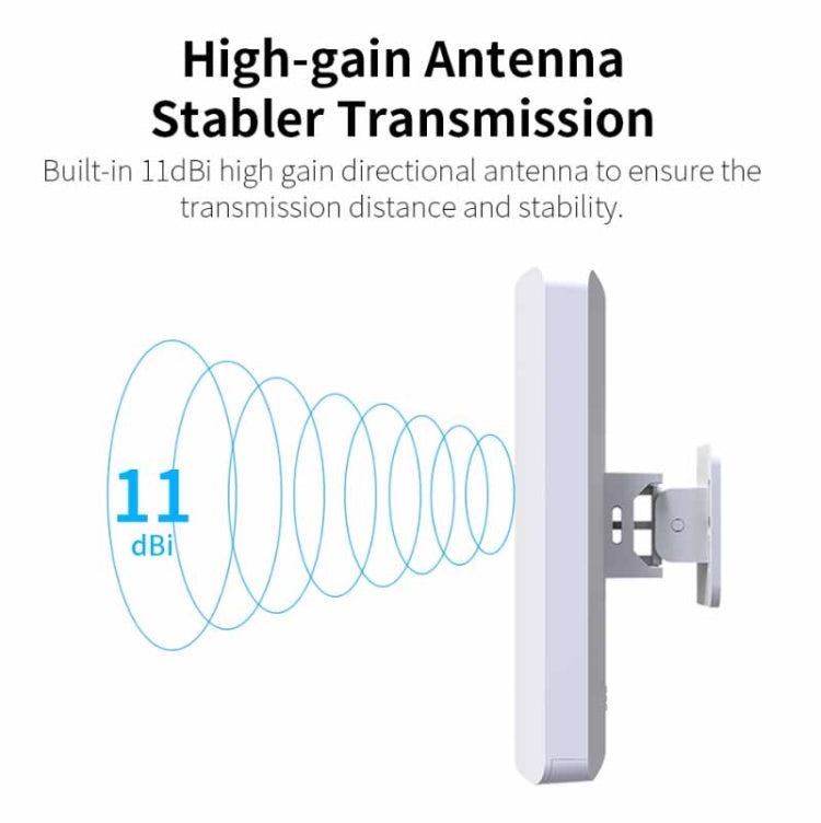 Bridge CPE per monitoraggio wireless ad alta potenza da esterno COMFAST CF-E120A 5.8G, US Plug, EU Plug