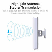 Bridge CPE per monitoraggio wireless ad alta potenza da esterno COMFAST CF-E120A 5.8G, US Plug, EU Plug