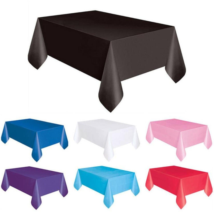 10 pezzi tovaglia di plastica usa e getta tinta unita matrimonio festa di compleanno copertura da tavolo rettangolo scrivania panno salviette coperture