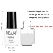 ROSALIND Set Smalto Semipermanente Primer UV Semipermanente Top Coat Poly Gel Smalto Nail Art Gel per manicure, Capacità: 7 ml, 2pcs 01, 2pcs 35, 2pcs 36, 2pcs 40, 2pcs 41, 2pcs 42, 02, 03, 04, 07, 10, 12, 2451, 2452, 2453, 2454, 2455, 2456, 2457, 2458...
