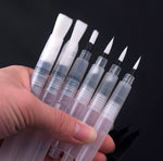 6 pezzi Pennello portatile Pennello per acquerello Matita Pennello per acquerello morbido Pennello per disegno Rifornimenti d'arte, 6 PCS Watercolor Pen