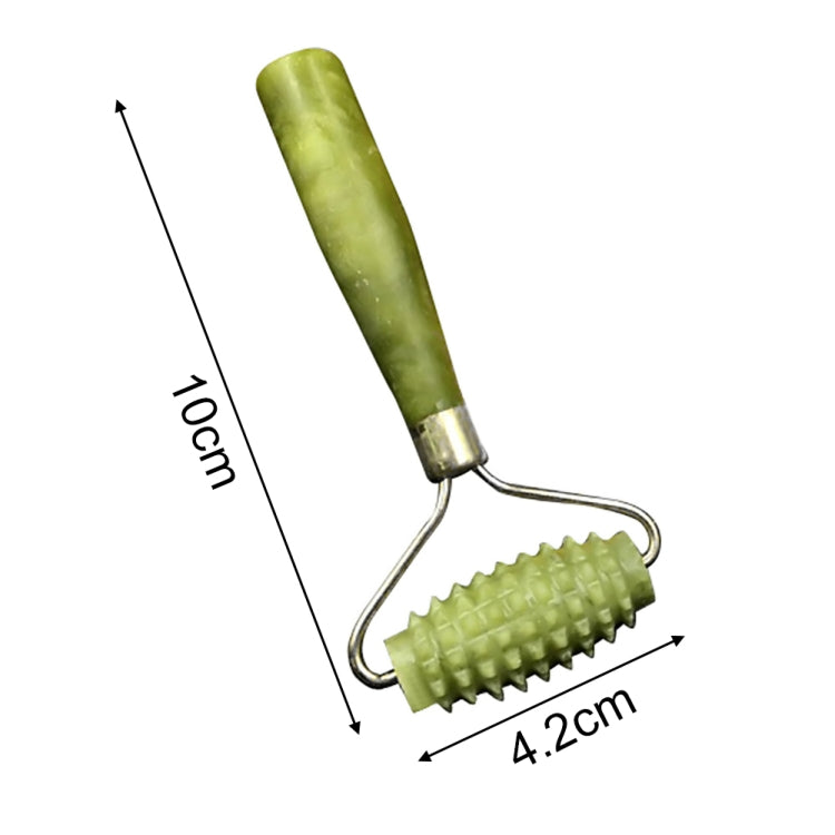 Rullo massaggio viso in giada naturale 10cm