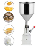 A03 Mini riempitrice pneumatica in acciaio inossidabile per erogazione di pasta alimentare per erogazione di liquidi, A03