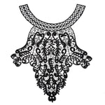 Colletto in pizzo ricamato Fiore Collare finto cavo tridimensionale Accessori di abbigliamento fai-da-te, Blue, Black, Purple Pink, Light Brown, White