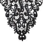 Colletto in pizzo ricamato Fiore Collare finto cavo tridimensionale Accessori di abbigliamento fai-da-te, Blue, Black, Purple Pink, Light Brown, White