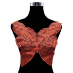 Accessori per abbigliamento fai da te con colletto in pizzo ricamato a forma di farfalla, dimensioni: circa 42 x 38 cm