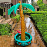Secchiello per il ghiaccio sottobicchiere gonfiabile dell'acqua della spiaggia a forma di albero di cocco gonfiabile del pappagallo, Tree Shape