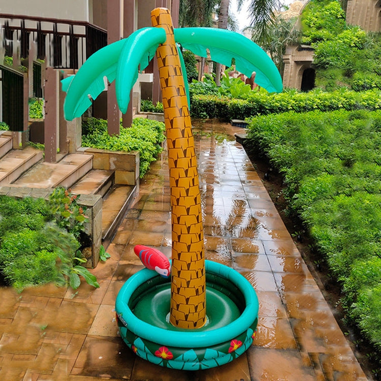 Secchiello per il ghiaccio sottobicchiere gonfiabile dell'acqua della spiaggia a forma di albero di cocco gonfiabile del pappagallo, Tree Shape