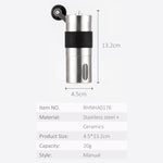Mini macinacaffè manuale in acciaio inossidabile da 2 pezzi, Manual Coffee Grinder