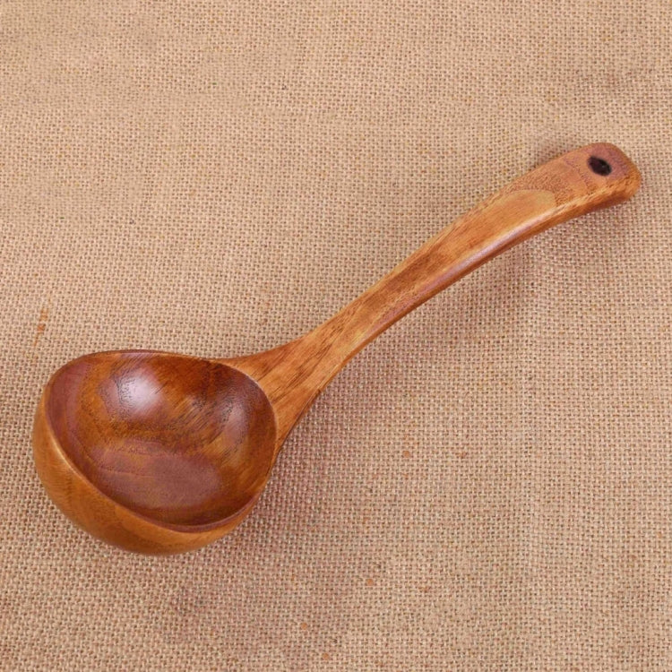 Set 3 cucchiai di legno a manico lungo con gancio