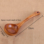 Cucchiaio di legno a manico lungo da 3 pezzi, Long-handled Spoon