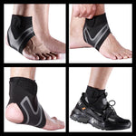 2 pezzi supporto per caviglia sportiva elastico ad alta protezione attrezzatura per caviglia sportiva sicurezza corsa supporto per caviglia da basket, M, Left (Black Grey), M, Right (Black Grey), L, Left (Black Grey), L, Right (Black Grey)             ...