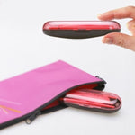 Mini set da viaggio portatile da esterno da 2 pezzi Set da pranzo pieghevole color caramello Utensile da cucina per bambini per studenti