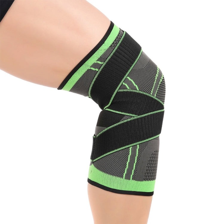2 pezzi Fitness Corsa Ciclismo Fasciatura Supporto per ginocchio Bretelle Manicotto di compressione sportivo in nylon elastico, L, M, XL, XXL, s
