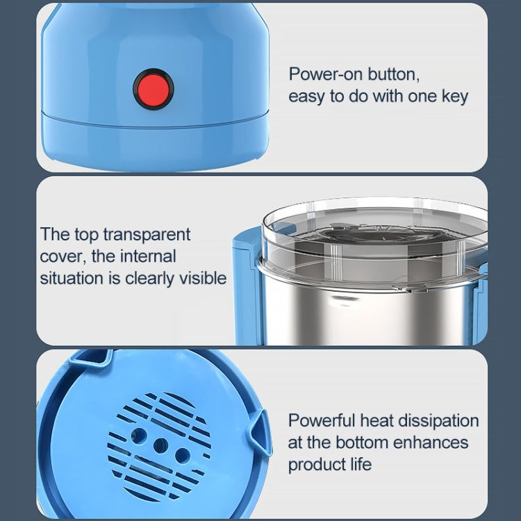 Frantoio per cereali piccolo in acciaio inox 150W blu