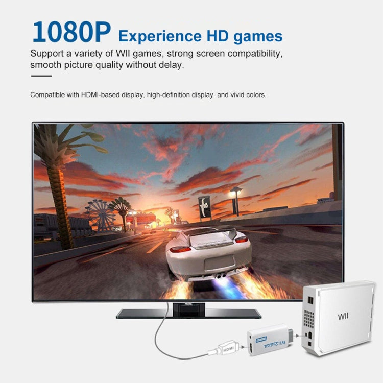 Nintendo Wii Plug and Play senza problemi per Wii a HDMI 1080p Adattatore convertitore Wii2hdmi 3,5 mm Audio Box Wii-link, To HDMI 1080p Converter Adapter