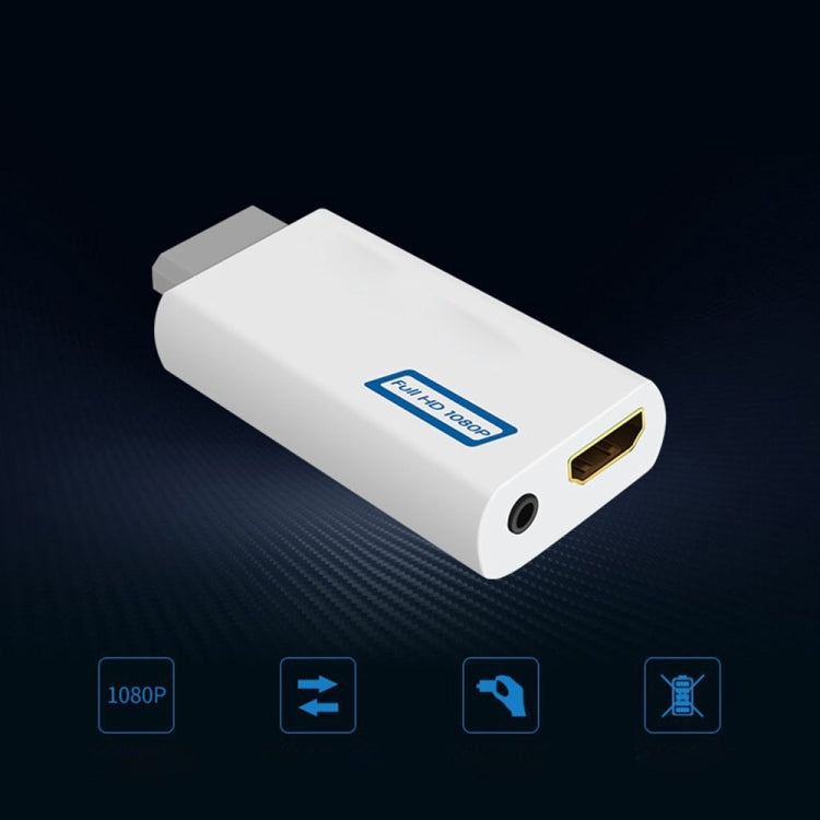 Nintendo Wii Plug and Play senza problemi per Wii a HDMI 1080p Adattatore convertitore Wii2hdmi 3,5 mm Audio Box Wii-link, To HDMI 1080p Converter Adapter