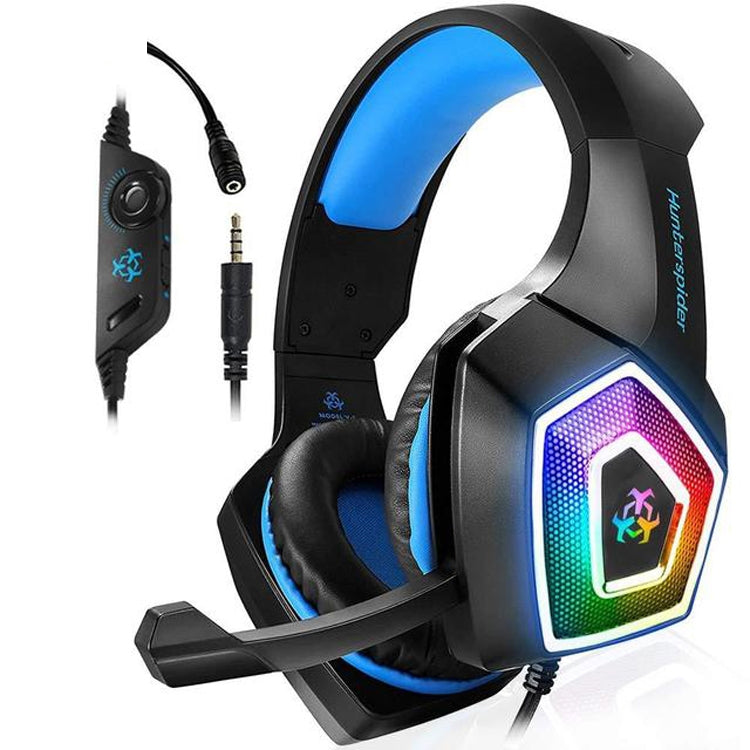 Cuffie da gioco RGB con microfono 3,5 mm e cavo 2,2 m