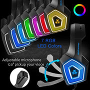 Cuffie da gioco RGB con microfono 3,5 mm