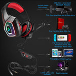 Cuffie da gioco RGB con microfono 3,5 mm e cavo 2,2 m
