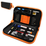 Kit saldatore elettrico a temperatura regolabile da 60 W + 5 punte per PC Strumento di riparazione portatile per saldatura Pinzette Coltello per hobby, EU Plug, US Plug